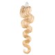 Vlasy pro metodu Micro Ring / Easy Loop / Easy Ring 60cm vlnité – nejsvětlejší blond
