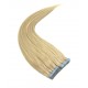 Vlasy pro metodu Invisible Tape / TapeX / Tape Hair / Tape IN 50cm - nejsvětlejší blond