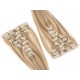 Clip in maxi set 73cm pravé lidské vlasy – REMY 280g – SVĚTLÝ MELÍR